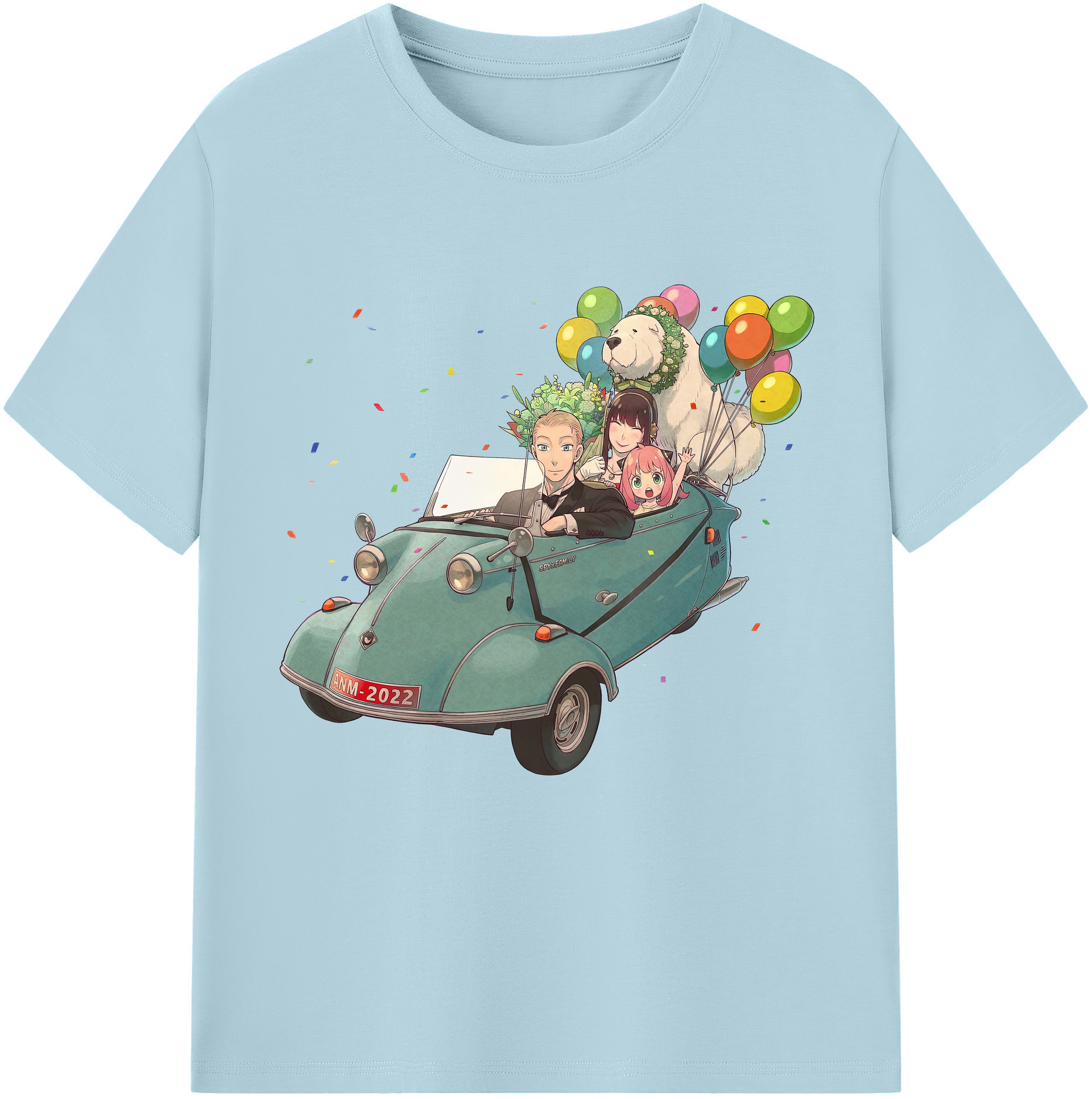 （画像用） SPY×FAMILY间谍家家酒 綿100％半袖Tシャツ（フロントプリント）